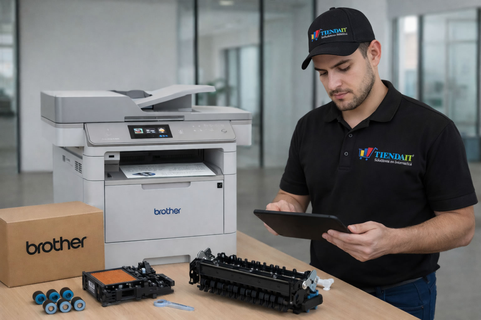 Equipos Brother y componentes para impresión en Tiendait