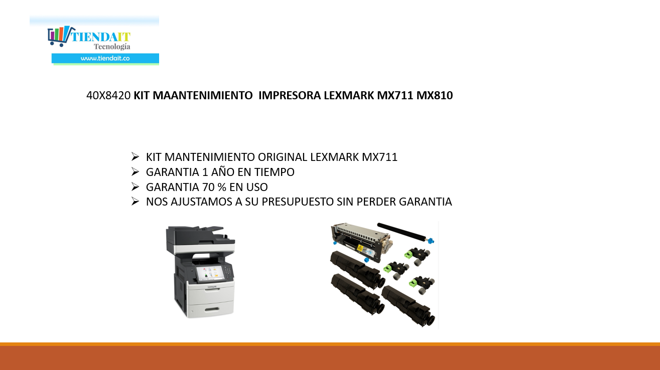 Kit Mantenimiento 40x8420 Lexmark MX711 MX810